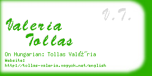 valeria tollas business card